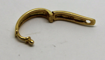 Kaedesigns New 18ct Yellow gold Plain 13mm Large Size Enhancer Bail Clasp