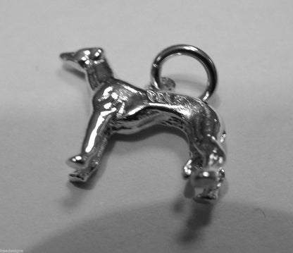 Kaedesigns 3D Genuine Sterling Silver 925 Greyhound Dog Charm / Pendant