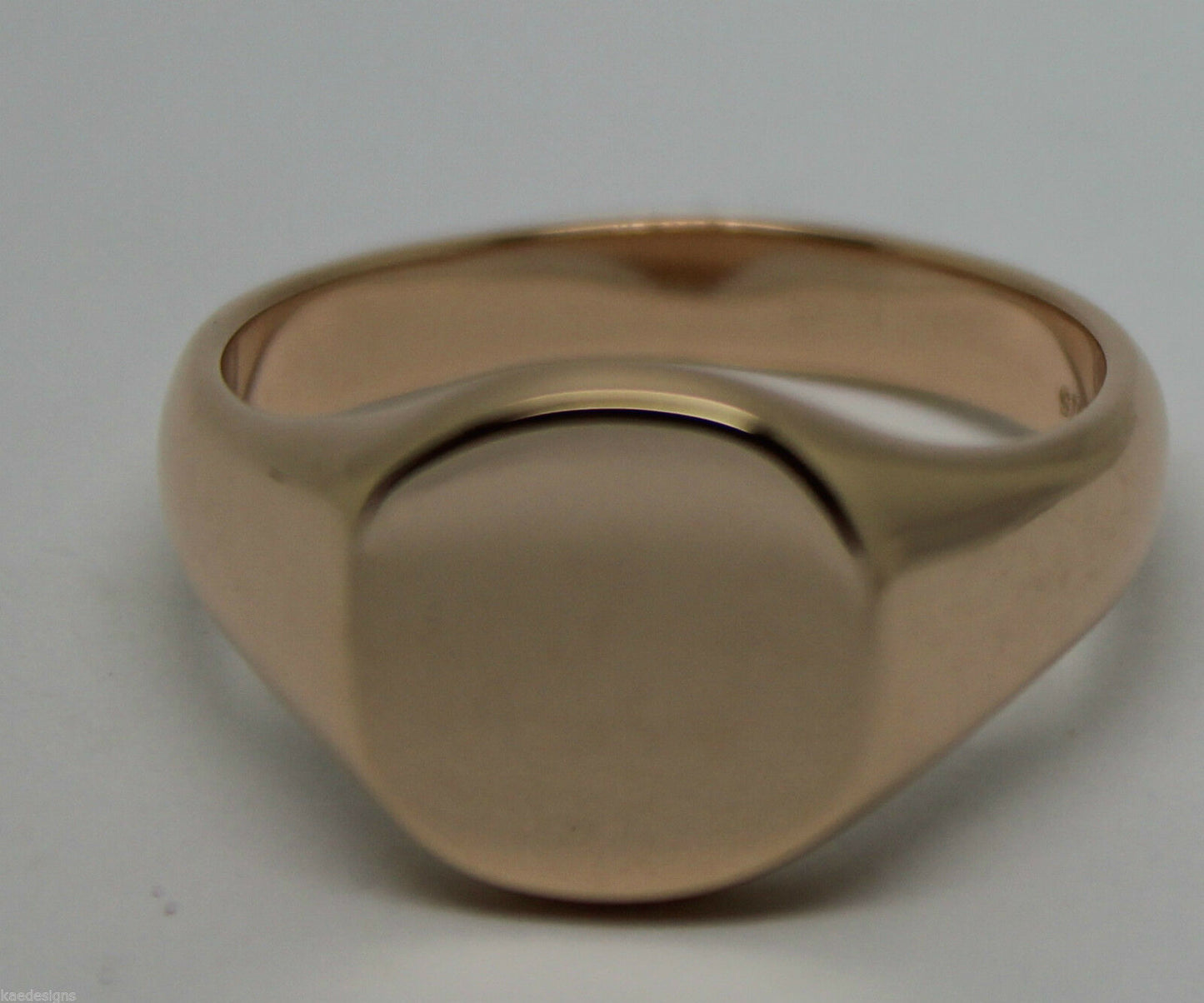 Genuine Heavy 375 Solid 9ct White Or Rose Or Yellow Gold Oval Signet Ring Size N to X