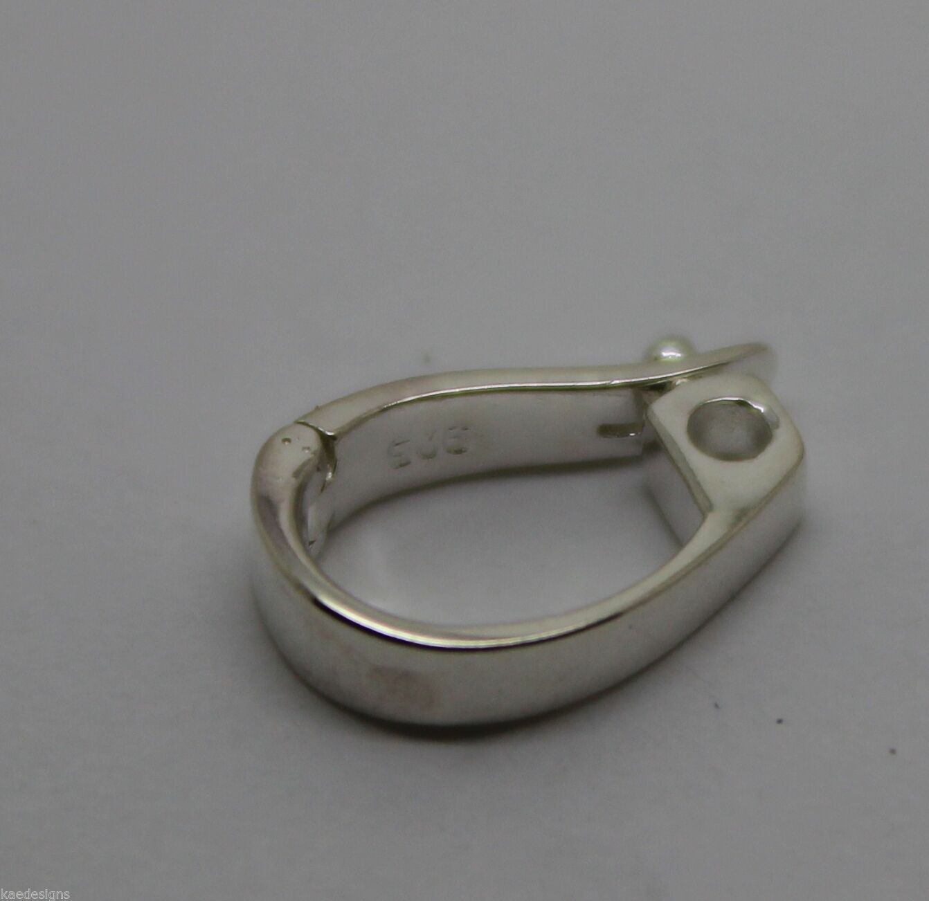 Genuine 9ct Yellow or White Gold or Sterling Silver Enhancer Bale Clasp 11mm x 8mm