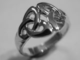 Genuine Full Solid Sterling Silver Celtic Weave Ring *Free Express Post In Oz*