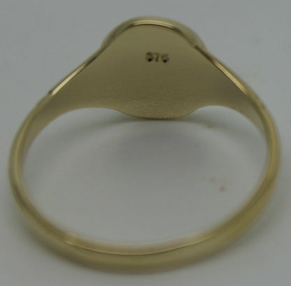 Kaedesigns New Genuine Size K1/2  Solid New 9ct Yellow, Rose or White Gold Oval Signet Ring