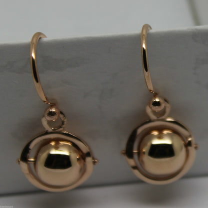 Kaedesigns New Genuine 9ct 9kt Yellow, Rose or White Gold Spinning Ball Drop Earrings