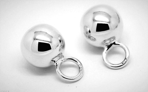 Kaedesigns New Sterling Silver 10mm Ball Plain Balls For Charm Earrings