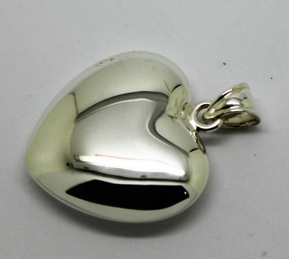 Genuine New Sterling Silver 925 Large Bubble Heart Pendant