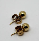 New Kaedesigns Genuine 14ct Solid Yellow Gold 5mm Stud Ball Earrings