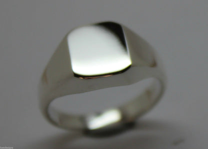 Kaedesigns, Full Genuine Solid 925 Sterling Silver Square Signet Ring 346