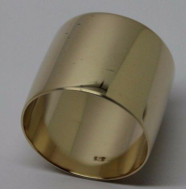 Size T Genuine Huge Genuine 9K 9ct Yellow, Rose or White Gold Full Solid 15mm Extra Wide Band Ring