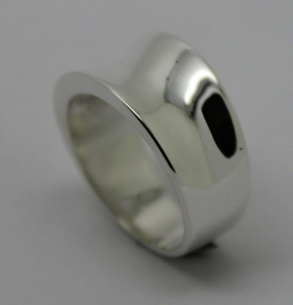 Kaedesigns, New Genuine Full Solid Sterling Silver Concave Dome Ring 250