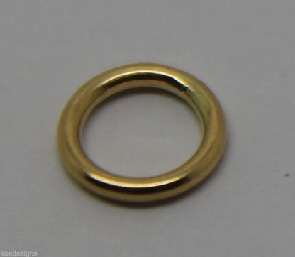 9ct or 18ct Yellow/White/Rose Gold SOLDERED JUMP RING MANY SIZE 2pk/5pk