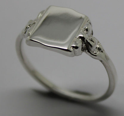 Kaedesigns, New Full Genuine Solid Sterling Silver 925 Signet Ring 266A In your ring size