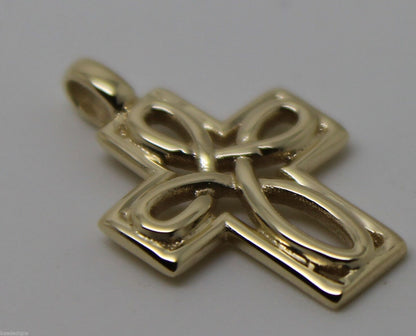 Kaedesigns, Genuine New 9ct 9k Yellow, Rose or White Gold 375 Celtic Cross Pendant