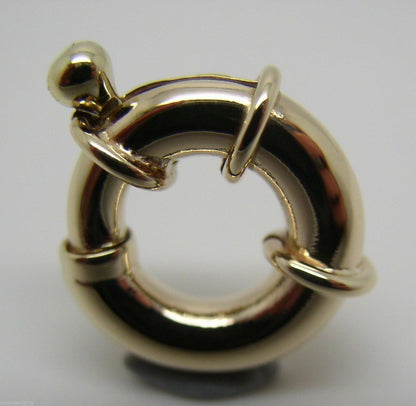 Genuine New 9ct Yellow or Rose or White Gold Bolt Ring Open Clasp 11mm, 13mm,15mm, 18mm or 20mm