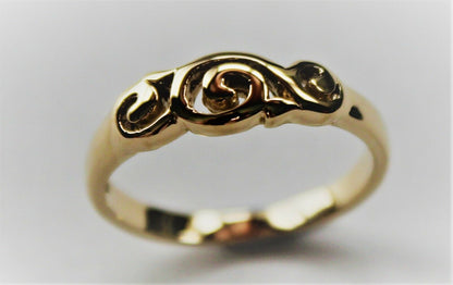 Kaedesigns New 9ct 9kt Yellow, Rose or White Gold 375 Fancy Swirl Ring