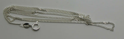 Genuine 925 Sterling Silver Kerb Curb Link Chain Necklace 50cm