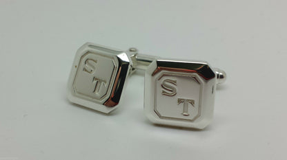 Kaedesigns, Genuine Solid Sterling Silver, 925 Custom Made Heavy Cuff Links