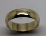 Genuine New Solid 9ct Yellow, Rose or White Gold 6mm Wedding Band Ring Size R
