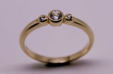 Kaedesigns, New Genuine 9ct 9Kt 375 Yellow, Rose or White Gold, 375 Trilogy Ring Size 10