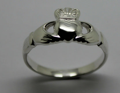 Size M Genuine Sterling Silver Irish Claddagh Ring