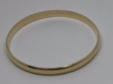 Genuine 9ct 9kt FULL SOLID Heavy Yellow, Rose or White gold 5mm wide half round 65mm inside diameter