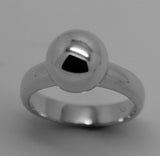 Size M Kaedesigns New  Solid Genuine Sterling Silver 925 10mm Full Ball Ring