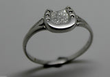 Size Q Kaedesigns, New Genuine Sterling Silver / 925, Lucky Horse Shoe Ring 226