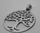Heavy Solid 9ct Yellow Or Rose Or White Gold Large Tree Of Life Large Pendant