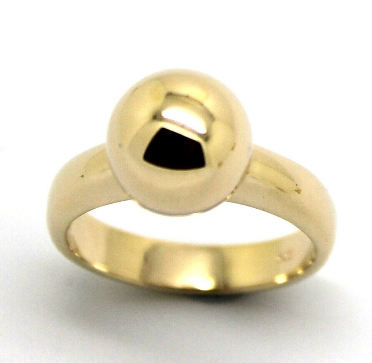 Kaedesigns New Genuine Size M 9ct 9kt Yellow, Rose or White Gold 10mm Full Ball Ring