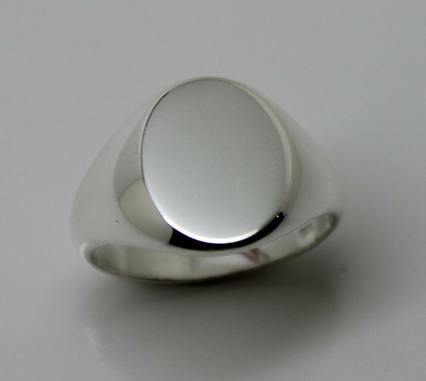 Genuine Size S Sterling Silver 925 Solid Heavy Signet Ring