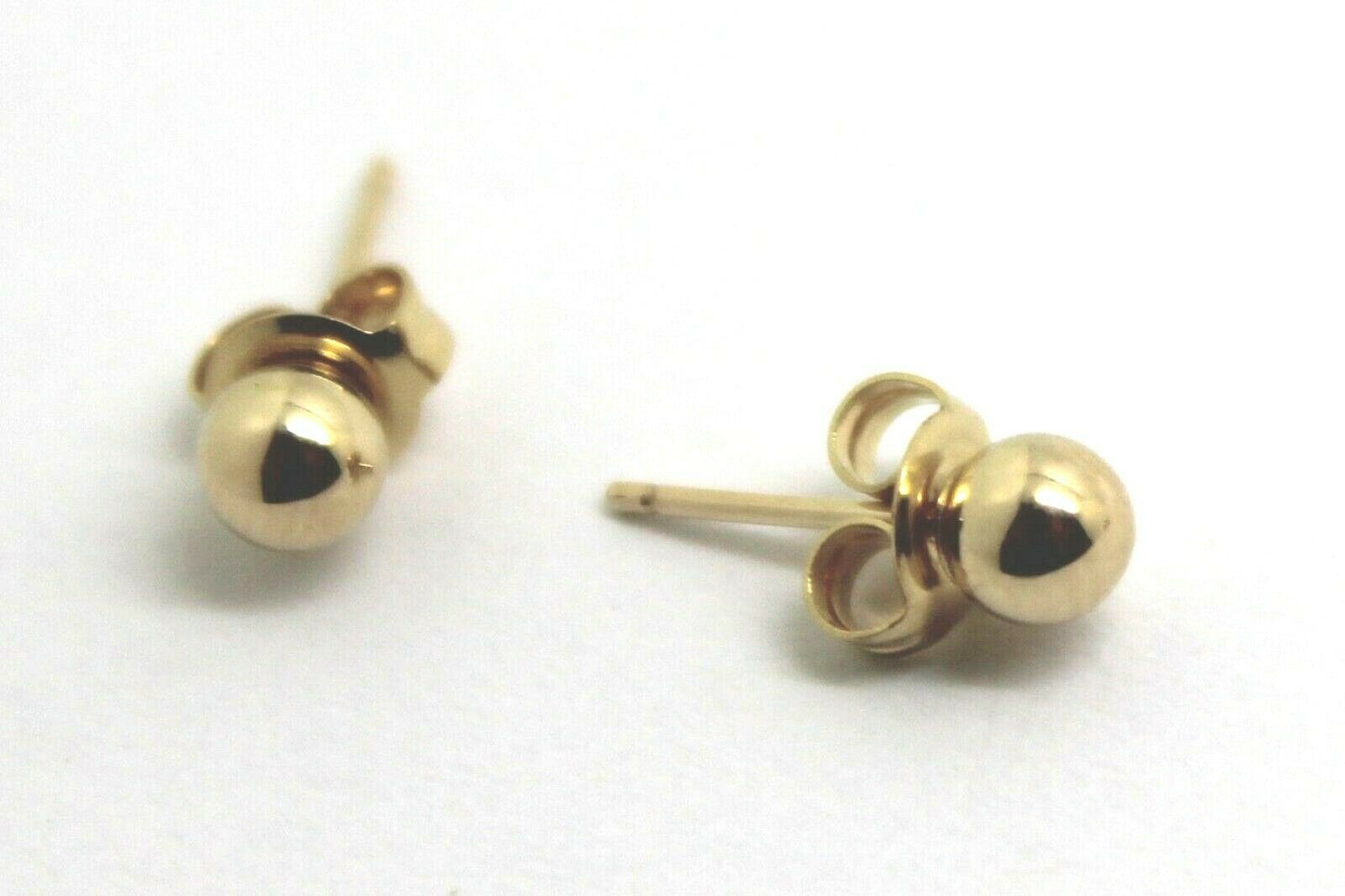 Kaedesigns, New 9ct 9k Yellow Gold 3mm Stud Ball Earrings