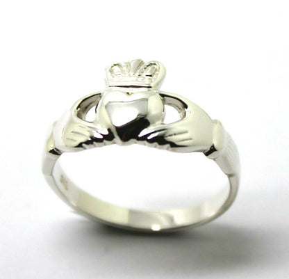 Genuine Sterling Silver 925 Irish Claddagh Ring - Choose your size