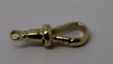 9ct Solid Yellow, Rose or White Gold 375 Albert Swivel Clasp 19mm Size