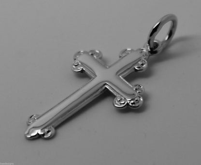 Genuine New Sterling Silver 925 Cross Religious Pendant