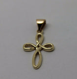 Kaedesigns New Genuine Small 9ct 9K Delicate Yellow, Rose or White Gold Celtic Cross Pendant