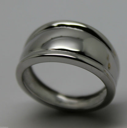 Size L, Kaedesigns, Genuine Sterling Silver 925 Thick Dome Ring 12mm Wide