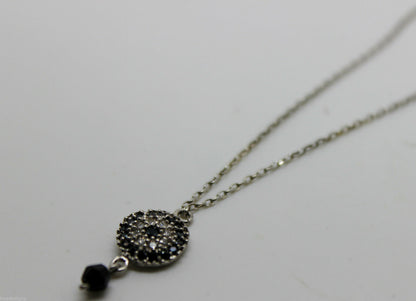 Kaedesigns New Genuine 925 Sterling silver black bead Necklace