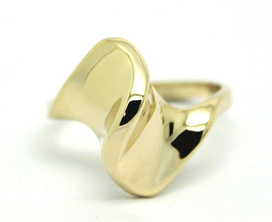 Size L - Kaedesigns, New Genuine Solid 9ct 9kt 375 Yellow, Rose or White Gold Fancy Dome Ring 230