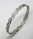 Solid Genuine 375 9ct 9kt Yellow, Rose or White Gold Celtic Knot Oval Bangle  7.1cm X 5.9cm