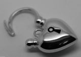 Kaedesigns New 9ct Yellow Gold or White Gold or Rose Gold Heart Locket Padlock