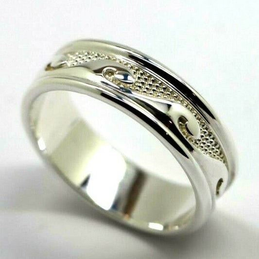 Kaedesigns New Genuine Sterling Silver 925 Surf Wave Ring Size Z + 5