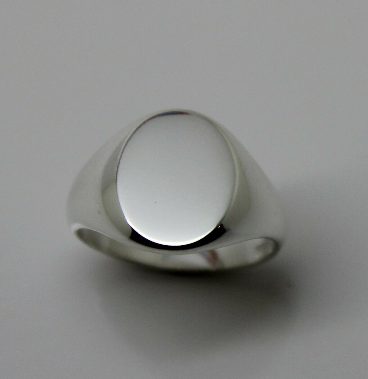 Genuine Size S Sterling Silver 925 Solid Heavy Signet Ring