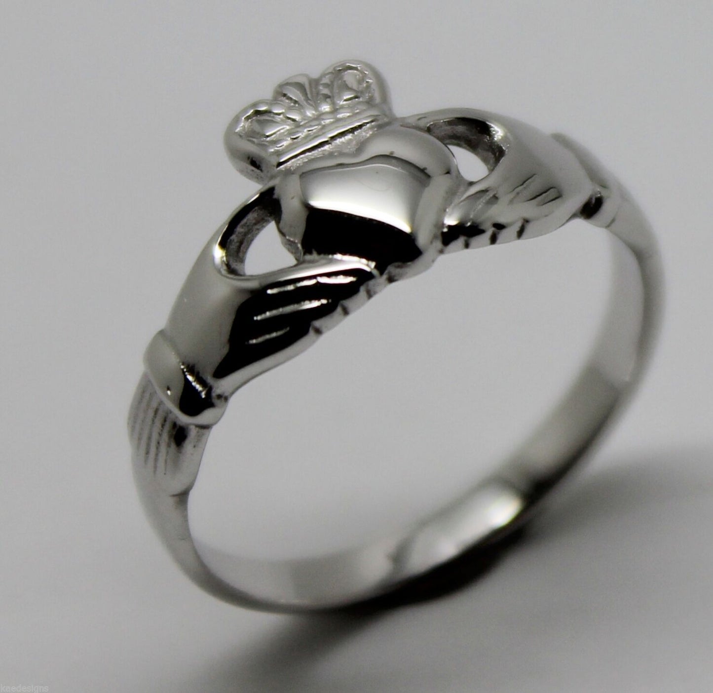 SIze N Genuine Sterling Silver Irish Claddagh Ring