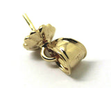 Genuine 18ct 18K Yellow, Rose or White Solid Gold Pearl enhancer cup pin bail 8-12 mm