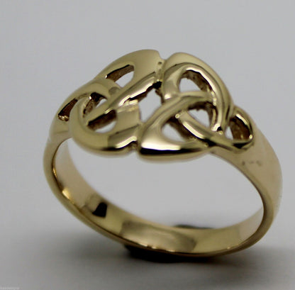 Kaedesigns, New Genuine Full Solid 9ct 9kt Yellow, Rose or White Gold Celtic Weave Ring 352