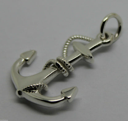 Kaedesigns New Large Sterling Silver Solid Anchor Boat Pendant / Charm