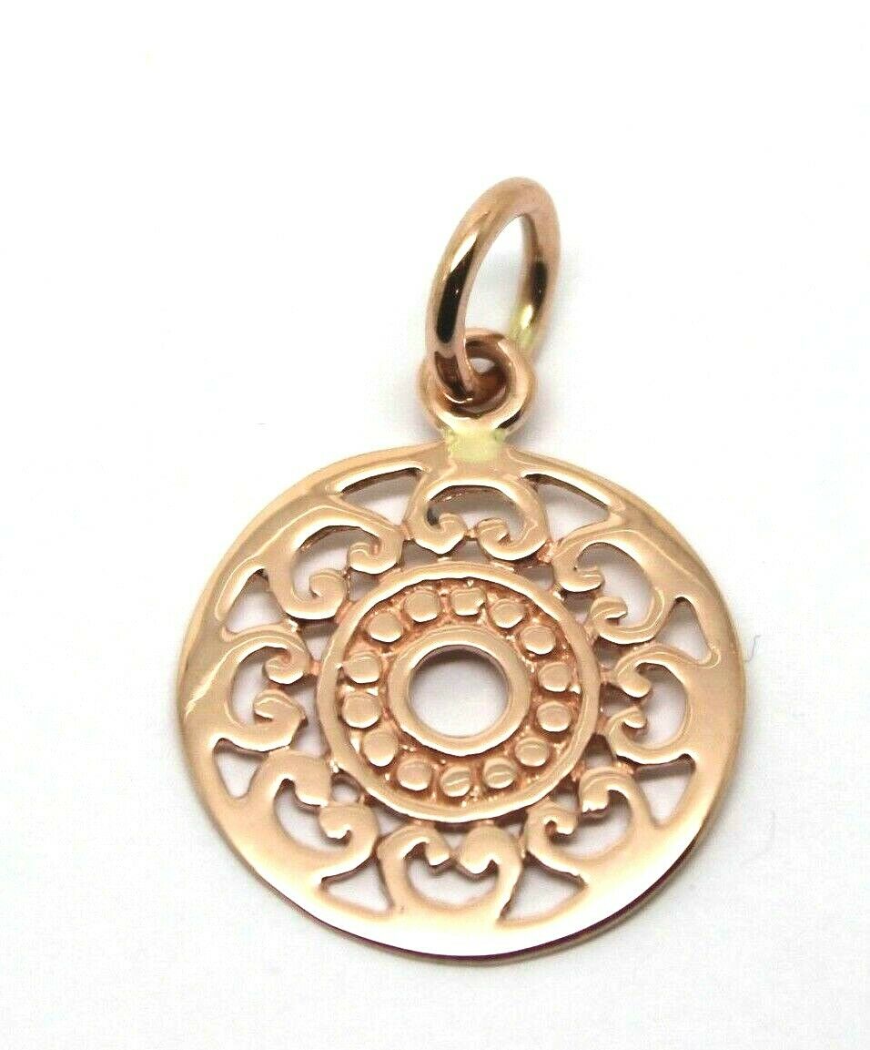 Kaedesigns Genuine New Genuine 9ct Yellow, Rose or White Gold Circle Filigree Pendant