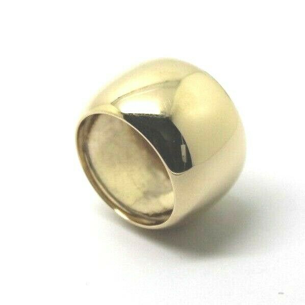 Genuine Size 7 / O 9ct Yellow, Rose or White Gold 15mm Wide Barrel Band Ring