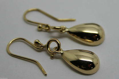 9ct Yellow or White or Rose Gold interchangeable earrings heart, ball, teardrop Tear Drop