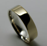 Kaedesigns New Genuine 9ct Yellow Gold Sterling Silver 8mm Band Ring Size S
