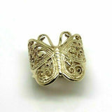 Large Solid 9ct Yellow, Rose or White Gold Filigree Butterfly Ring - Choose your size